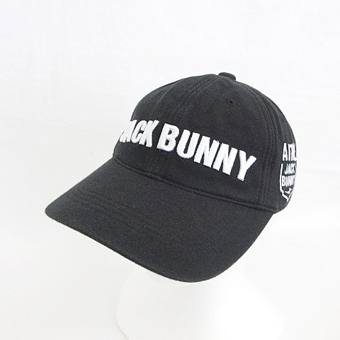 パーリーゲイツ Pearly Gates Jack Bunny ジャックバニー ゴルフ 小物 帽子 キャップ ロゴ 刺繍 コットン 黒 白 ブラック Fr メンズ レディース 135 ベクトルパーク