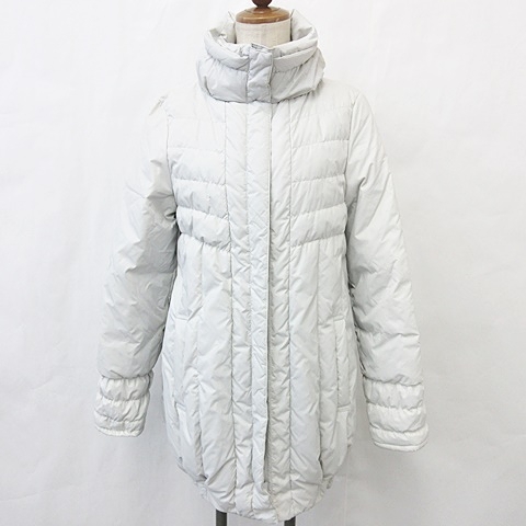 エモダ Emoda ダウンコート ジップアップ スタンドカラー グレー S レディース 135 ベクトルパーク