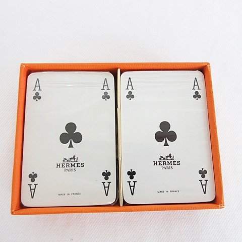 新品未使用】エルメス ポーチ&トランプ2セット 未使用品 エルメス 