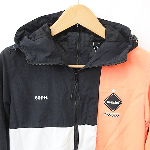 SOPH. ナイロンジャケット グレー/ブラック/ブルー/ブリストル F.C.