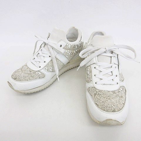 ドルチェ ガッバーナ ドルガバ Dolce Gabbana スニーカー ローカット レースアップ レース 白 ホワイト Ck0003 36 1 2 レディース 135 ベクトルパーク