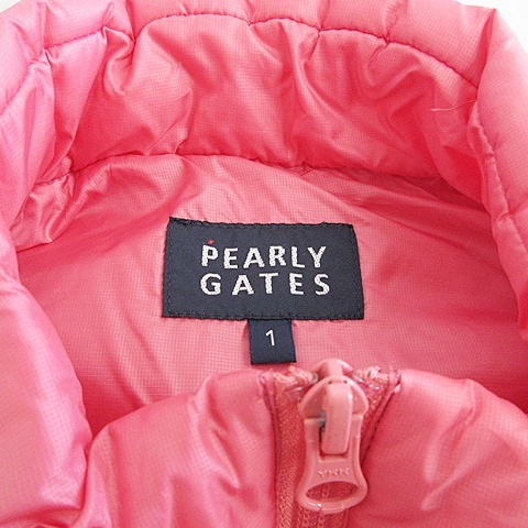 PEARLY GATES 赤 ジップアップ ベスト PEARLY GATES パーリー