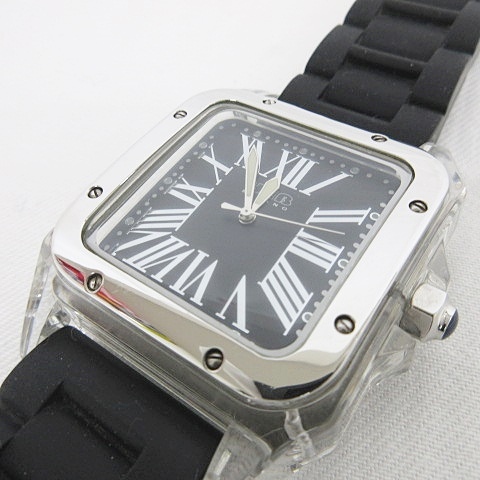 ヘブミラノ HEB MILANO 時計 腕時計 クォーツ ラバーベルト スクエア