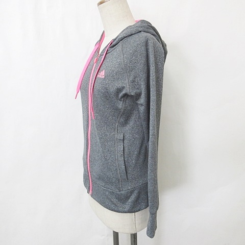 adidas 長袖トレーニングウェア グレー/ピンク Mサイズ ウェア・服 - ピンク - スポーツウェア【アディダス公式】