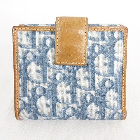 ChristianDior クリスチャンディオール 財布 トロッター - ネイビー系  