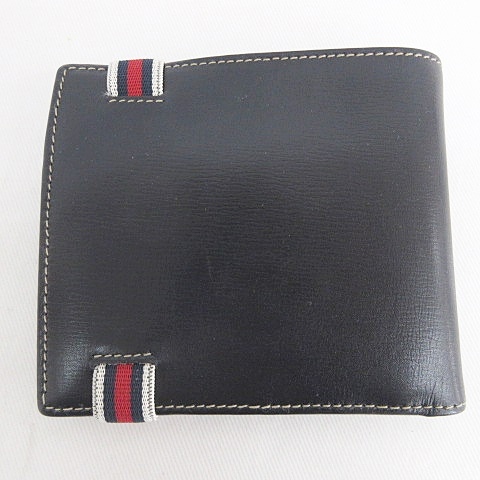 グッチ GUCCI 財布 二つ折り 小物 ゴムバンド レザー 黒 赤 白
