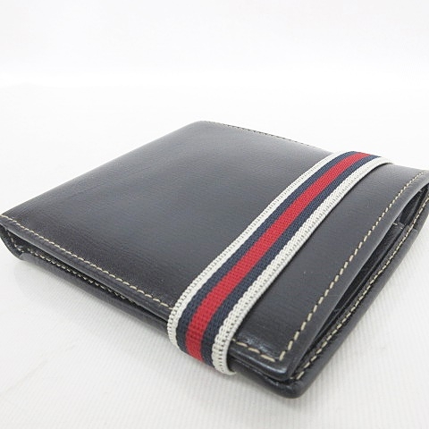 グッチ GUCCI 財布 二つ折り 小物 ゴムバンド レザー 黒 赤 白