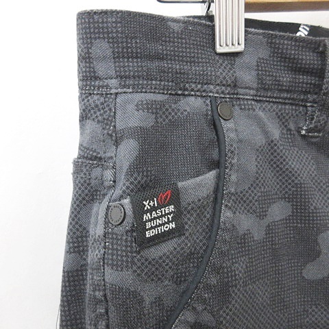 マスターバニー　パンツ　迷彩柄　総柄　L〜XL相当 黒　グレー　コットン素材　5 マスターバニー パンツ 迷彩柄 総柄 L〜XL相当 黒 グレー
