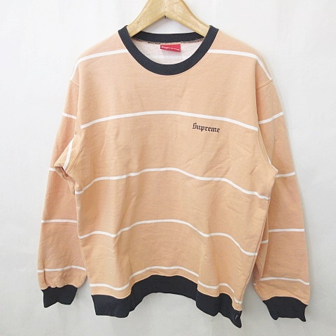 シュプリーム SUPREME Striped Crewneck 17AW トレーナー スウェット  