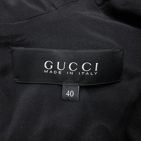 グッチ GUCCI ワンピース シャツワンピ ひざ丈 ノースリーブ