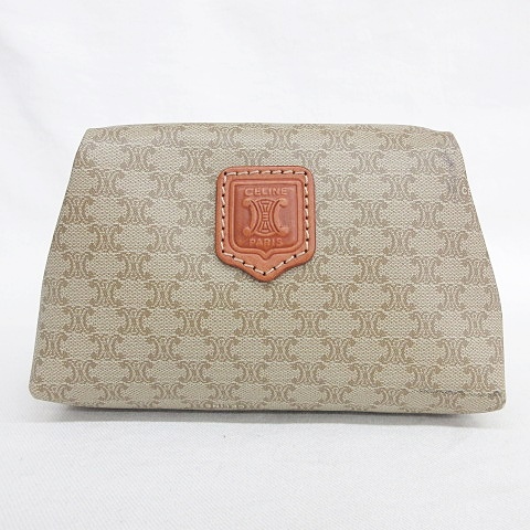 セリーヌ CELINE ポーチ 化粧ポーチ コスメポーチ ミニ マカダム柄