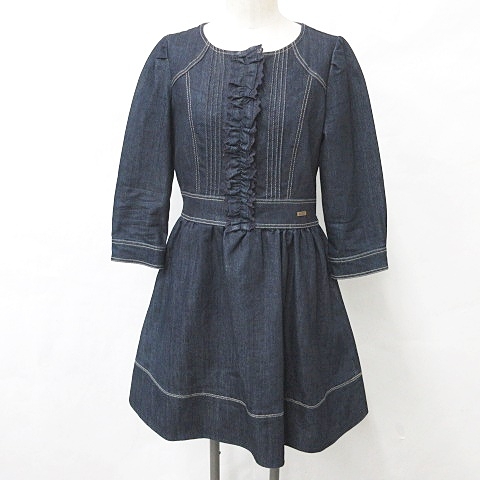 ☆バーバリーブルーレーベル☆袖フリルブラウス38 BURBERRY BLUE LABEL