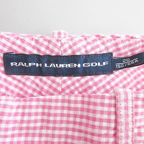 【新品】Ralph Lauren Golf ピンクチェックキャップ ラルフ ローレン（RALPH LAUREN）（レディース）ゴルフ TWILL
