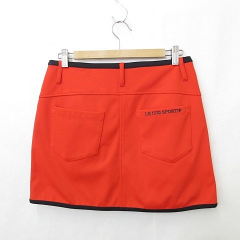 ルコック ゴルフウエア ポロシャツとオレンジスカートセット ルコックスポルティフゴルフ オレンジスカート ルコック ゴルフ