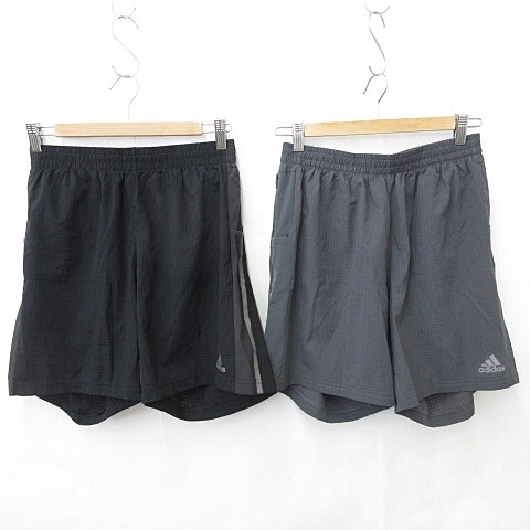 アディダス adidas ランニング パンツ 2枚セット ショートパンツ