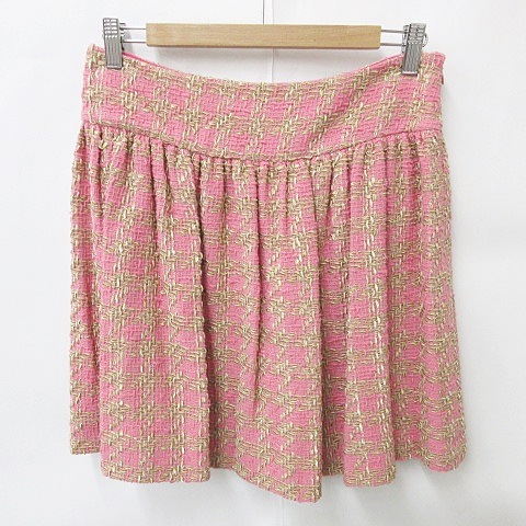 レッド ヴァレンティノ RED VALENTINO フレアスカート ひざ丈 タック 