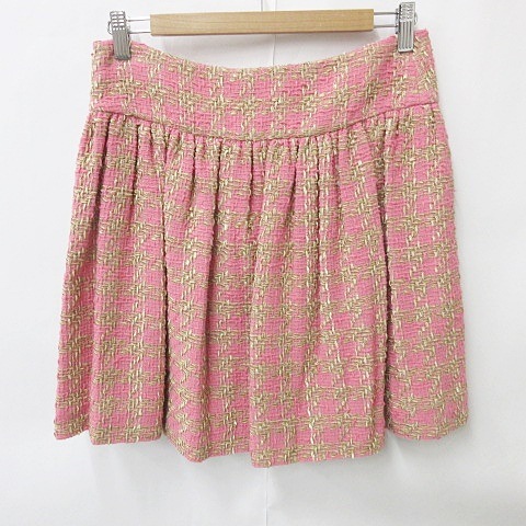 レッド ヴァレンティノ RED VALENTINO フレアスカート ひざ丈 タック  