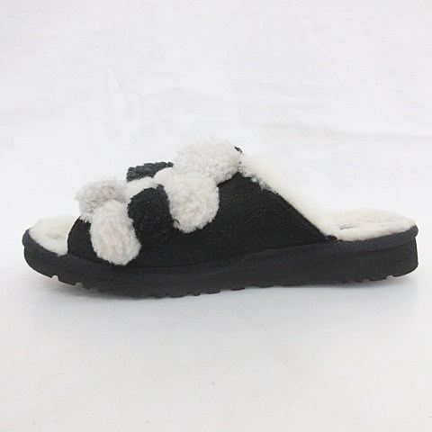 UGG(アグ)ボアサンダル UGG FUZZITA CLEAR アグ サンダル ボア 黒 23.0cm - メルカリ