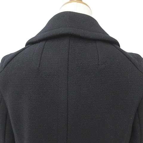 マークジェイコブス MARC JACOBS コート ロング スナップ釦 ウール 黒