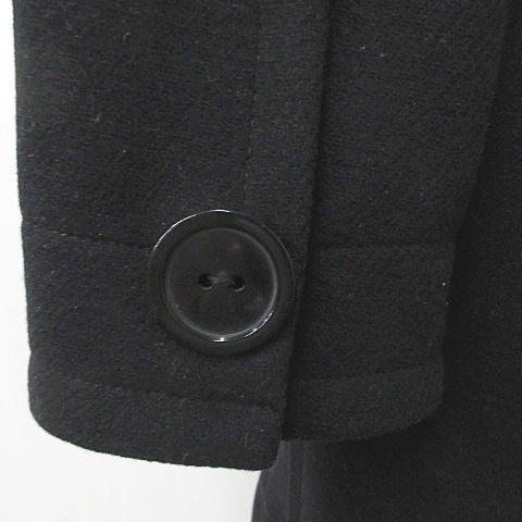 マークジェイコブス MARC JACOBS コート ロング スナップ釦 ウール 黒