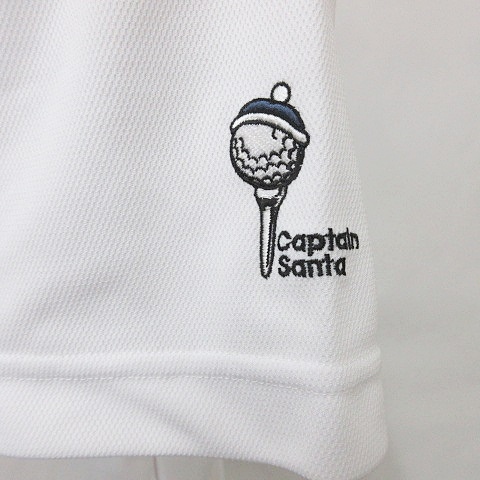 CAPTAIN SANTA ポロシャツ ホワイト キャプテンサンタ CAPTAIN SANTA GOLF ポロシャツ ゴルフ 半袖