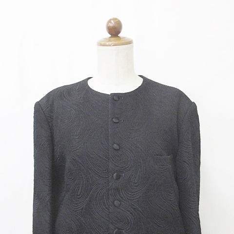 マダムニコルのロングコート レディース ブラック