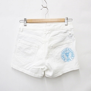 パーリーゲイツ パンツ 白 無地 ロゴ刺しゅう レディース 00(XS