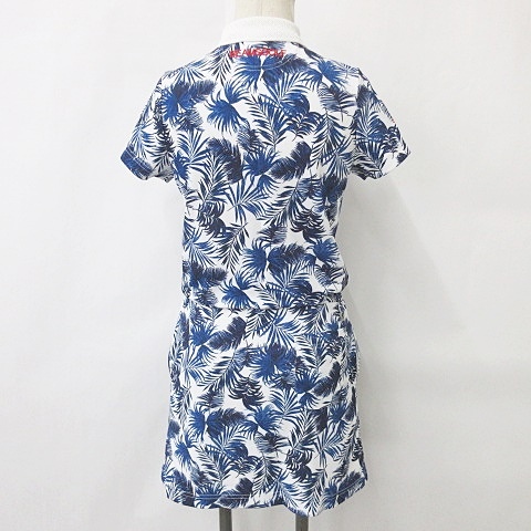 BEAMS GOLF 植物柄ポロワンピース ビームスゴルフ BEAMS GOLF