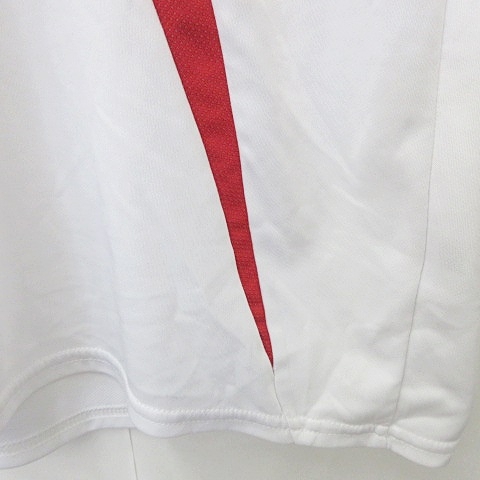 adidas メッシュゲームシャツ　赤/白 Vネック 楽天市場】adidas ゲームシャツ（白/赤） アディダス 【在庫の