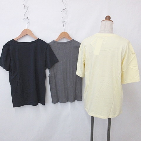 ユニクロ UNIQLO Tシャツ カットソー 3枚セット UT AIRism 半袖 丸首 