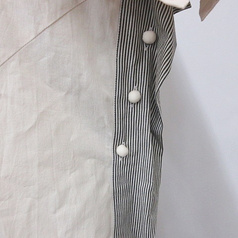 イッセイミヤケ ISSEY MIYAKE ブラウス チュニック ワンピース Vネック 