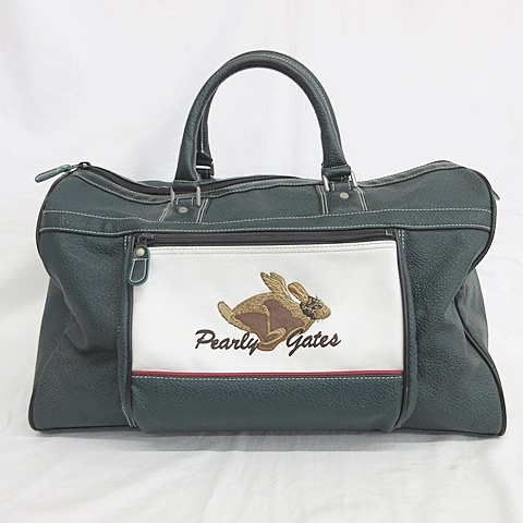 美品パーリーゲイツ ゴルフ衣類用ボストンバッグ エナメル ブルー 美品パーリーゲイツ ゴルフ衣類用ボストンバッグ エナメル ブルー