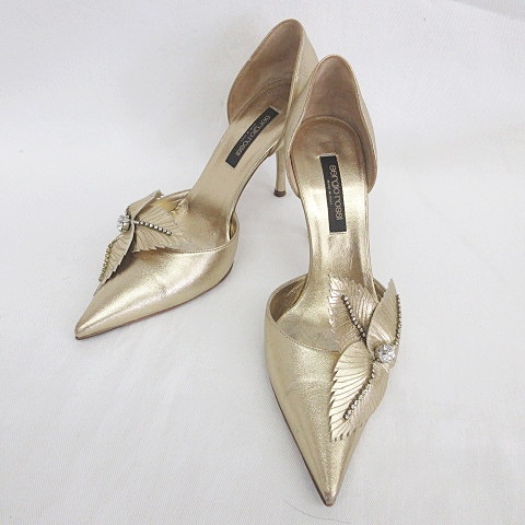 セルジオロッシ/ゴールドパンプス/36