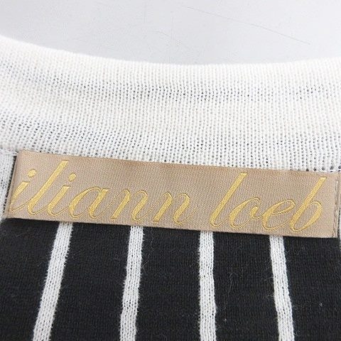 イリアンローブ iliann loeb Vネック リブ ニットワンピース チュニック ウール×アルパカ 半袖 ネイビー 紺 秋冬 レディース イリアンローブ iliann loeb カーディガン 長袖 Vネック 前ボタン開き