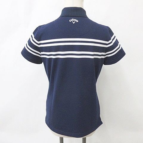 Callaway キャロウェイ 刺繍ロゴ ゴルフシャツ LLサイズ 長袖  サイズ：L CALLAWAY キャロウェイ 半袖ポロシャツ 刺繍 ロゴ 総柄