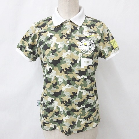 パーリーゲイツ ポロシャツ 迷彩 サイズ5 PEARLY GATES ネイビー