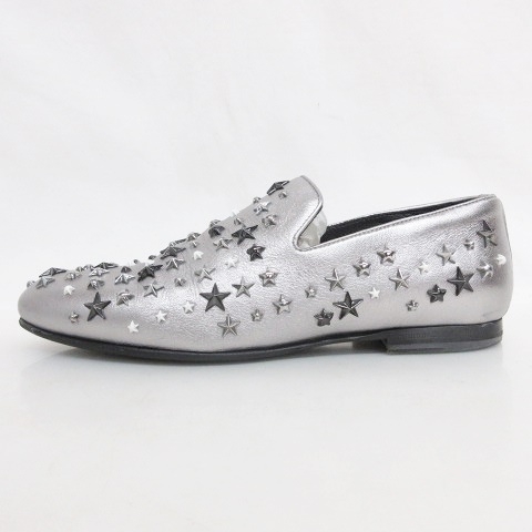ジミーチュウ　シルバー 星形スタッズ スリッポン 楽天市場】JIMMY CHOO ジミーチュウ スタースタッズ 靴 44.5（29.5cm