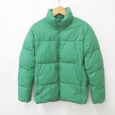 ザラ ZARA ジャケット 中綿ジャケット ジップアップ 緑 グリーン M 