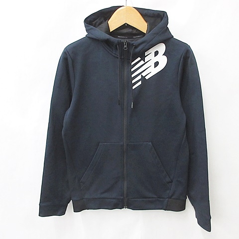 New Balance フード付きパーカー 【M】 ネイビー グレー メンズ