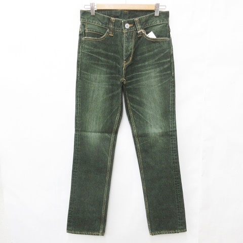 未使用品 ランヘリ RANHERRI 尾州デニム BISHU DENIM パンツ カラー 