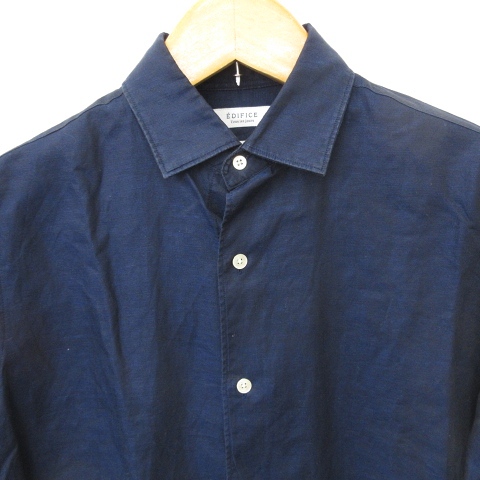 【希少】EDIFICE エディフィス カシミヤブレンド 長袖シャツ M エディフィス EDIFICE TESSITURA MONTI テッシトゥーラモンティ シャツ