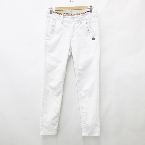 未使用品　パーリーゲイツ ロングパンツ　7 ホワイト PEARLY GATES パーリーゲイツ ロングパンツ ホワイト系 サイズ：0