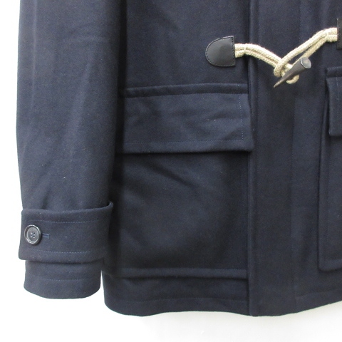 プラダ PRADA コート ダッフルコート フード トグルボタン 牛革 ウール