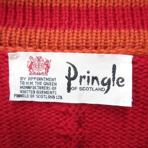 プリングル Pringle ニット セーター 古着 長袖 Vネック ウール プリングル Pringle ニット セーター 古着 長袖 Vネック ウール