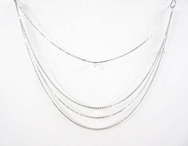 Dior/長財布 ファッション Dior シルバー 4連ウォレットチェーン