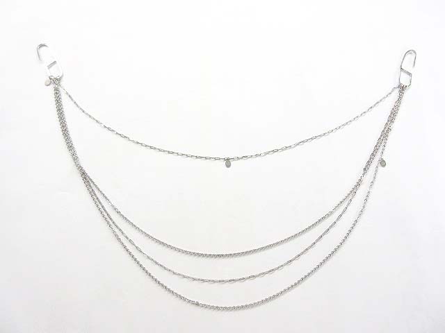 ディオールオム Dior HOMME ウォレットチェーン ネックレス 4連 ロゴ  