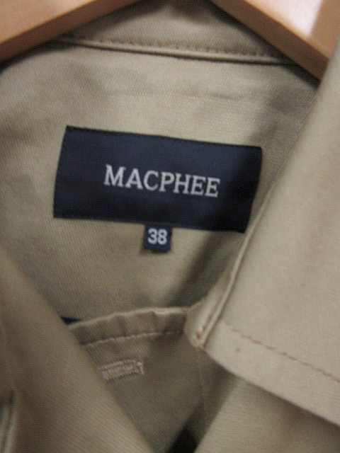 マカフィー MACPHEE トレンチコート スプリングコート ショート マカフィー MACPHEE トレンチコート スプリングコート ショート