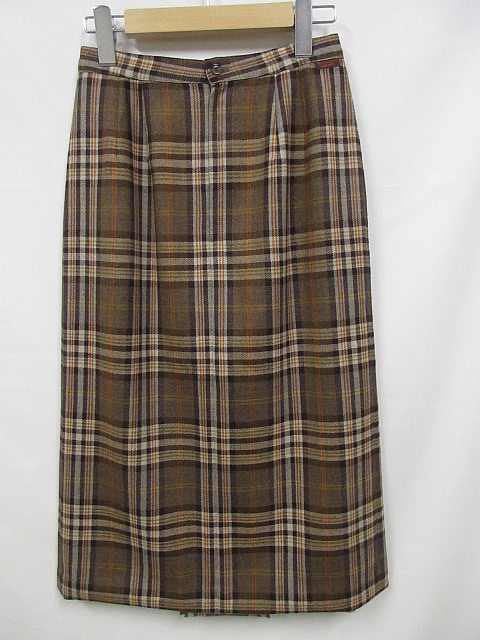 Mademoiselle NON NON チェック柄プリーツスカート 38 Mademoiselle