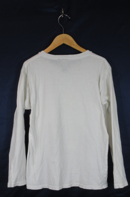 Oblo Design Tシャツ 長袖 丸首 イラスト コットン 白 M メンズ 138 ベクトルパーク