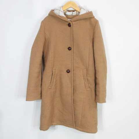 チャオパニック ティピー Ciaopanic Typy コート ポリエステル フード 無地 キャメル M レディース 138 ベクトルパーク